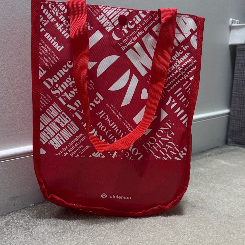 lululemon athletica Bold Red Graphic Tote